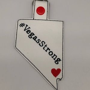 Las Vegas Strong Key Fob Bag Tag